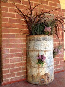 industrial flower pot