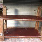 rustic industrial kitchen island bench