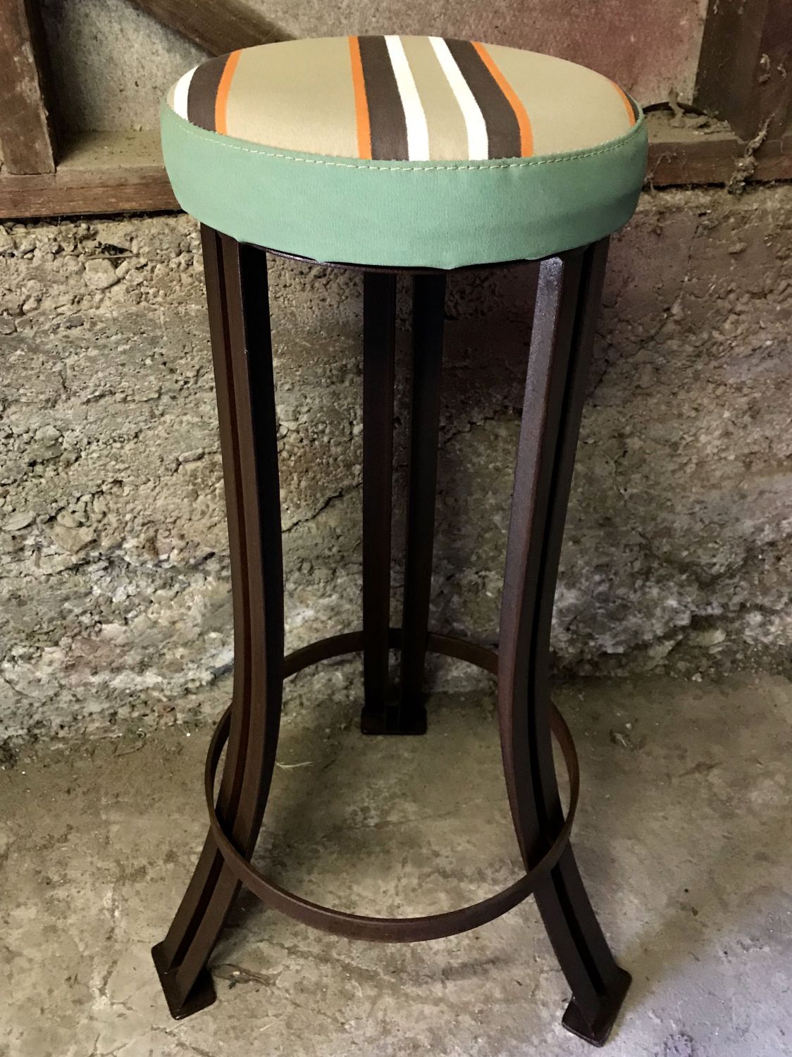 vintage industrial bar stool