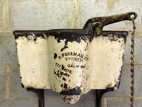 antique chain pull toilet