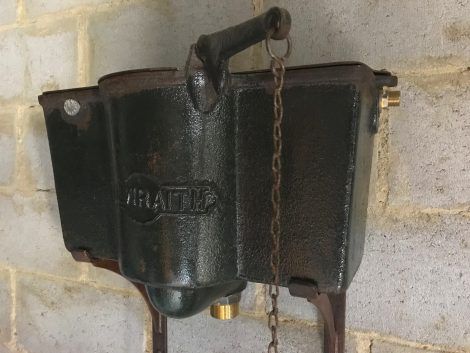 antique chain pull toilet cistern