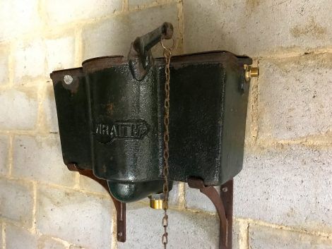 chain pull toilet cistern