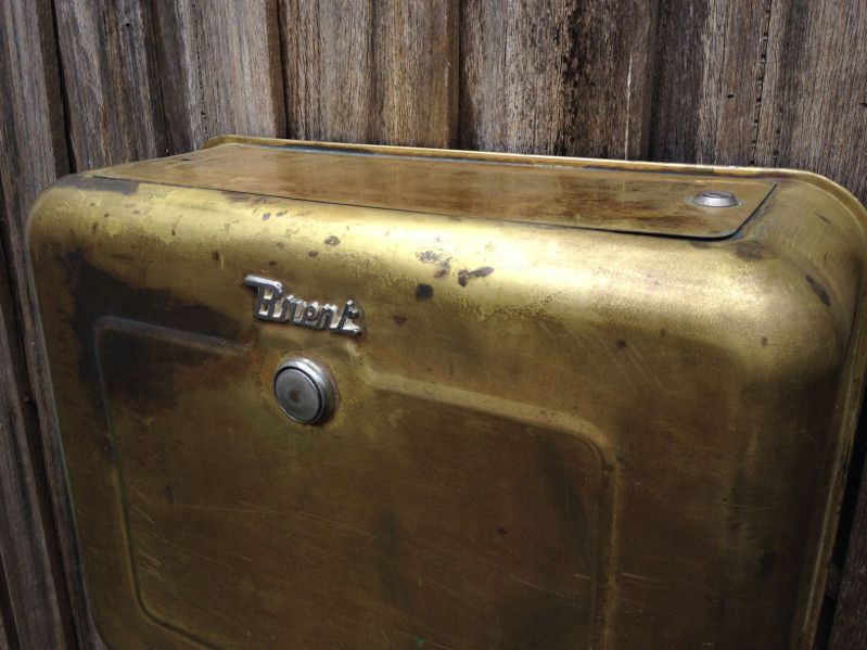vintage brass Brent toilet cistern