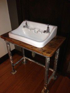 vintage industrial sink