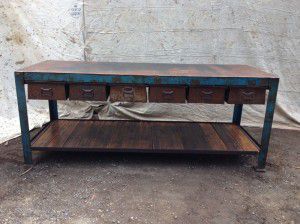 industrial steel table