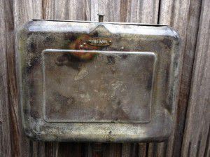 vintage industrial toilet cistern